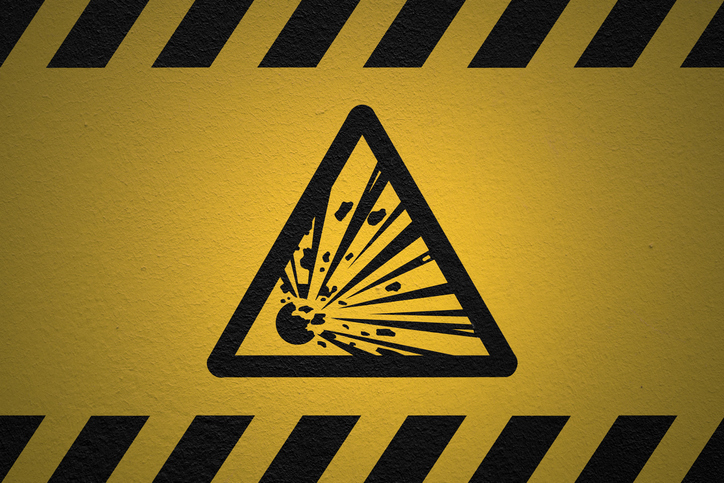 Danger Explosive sign